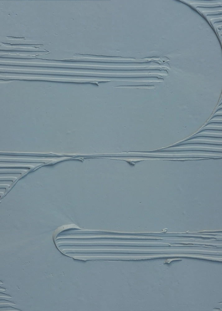 Schlammtextur 12 Blau | Leinwand