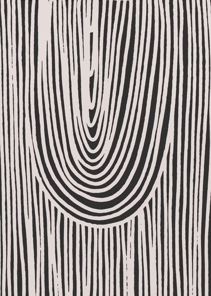 Curved Stripes Flow | Canvas