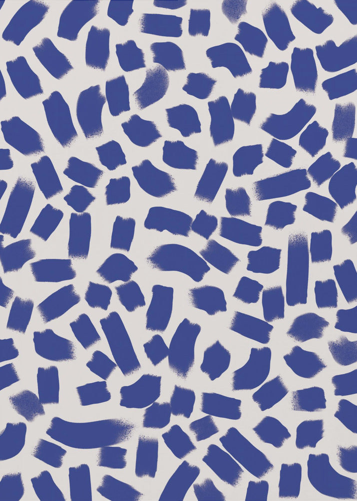 Indigo-Striche | Poster