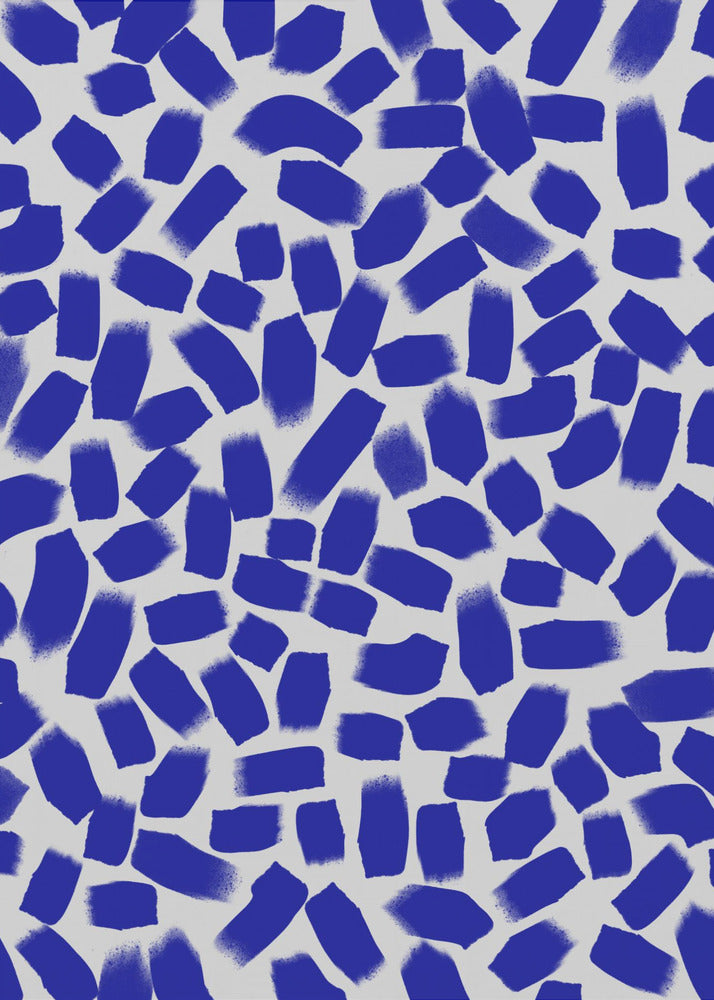 Azurblaue Fragmente | Leinwand