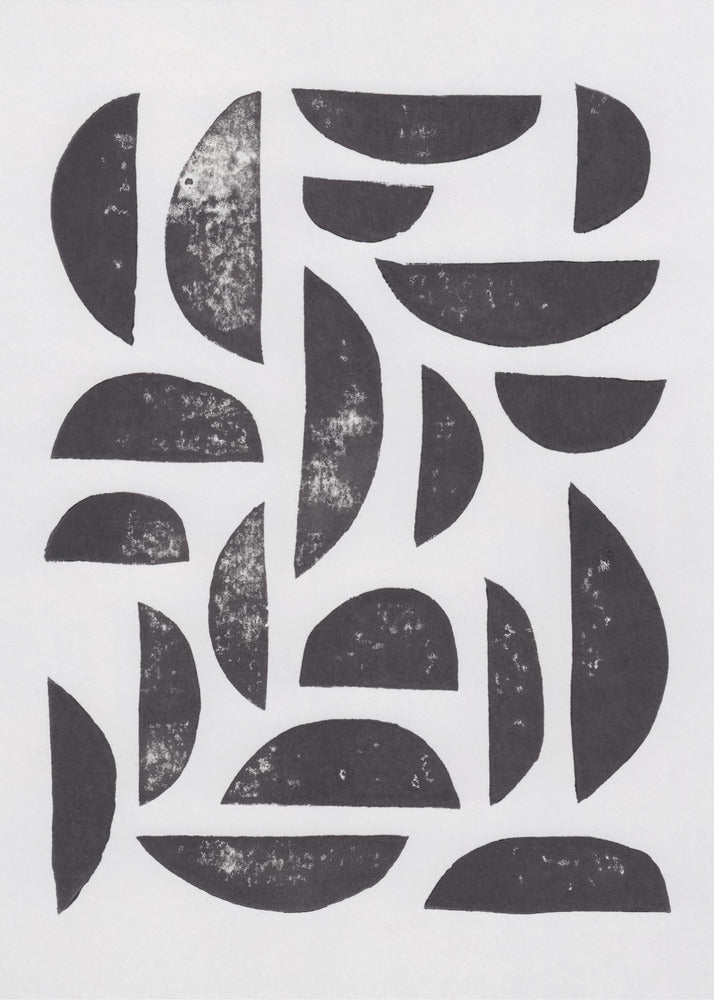 Linocut Abstract #7 | Poster