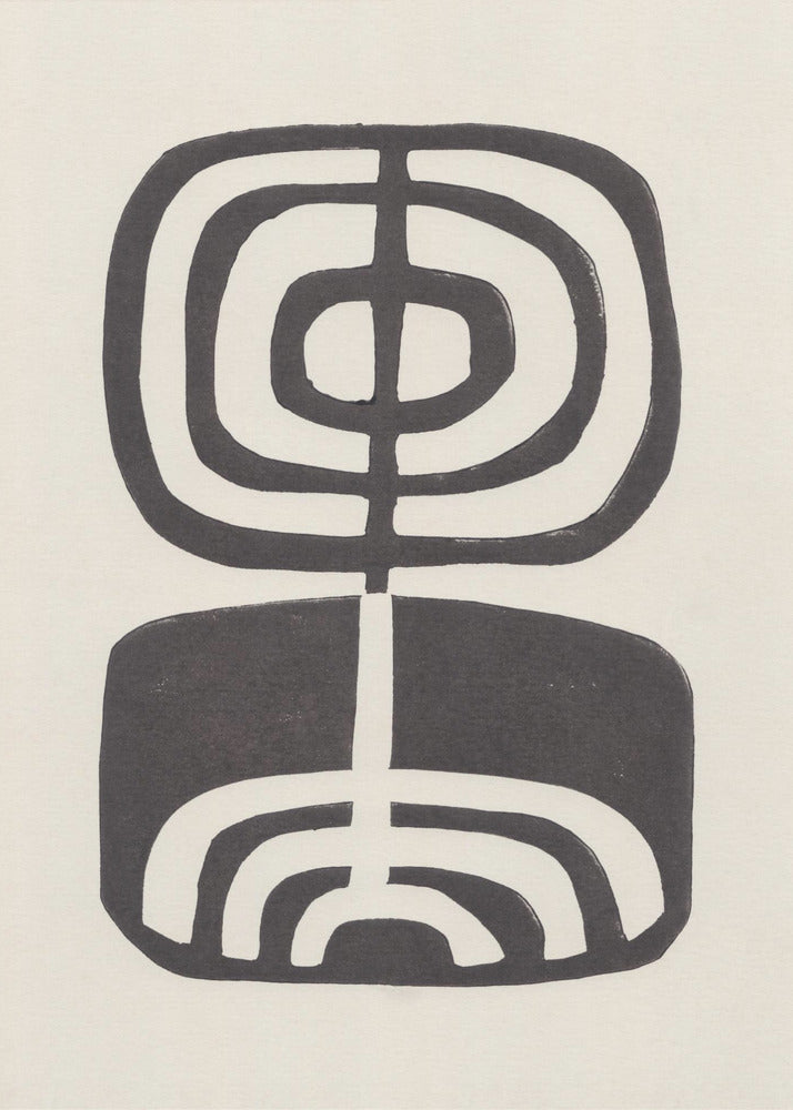 Modern Plant / Lino Print | Poster