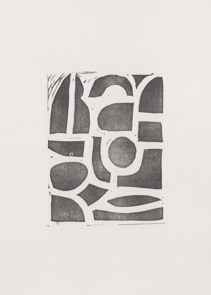 Linocut Abstract #2 | Poster