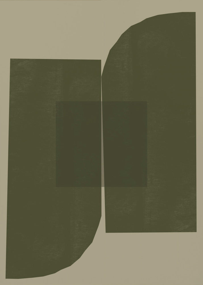Dark Geometric Forms | Canvas