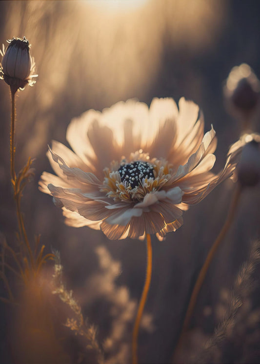 Sonnenbeschienene Blüte | Leinwand