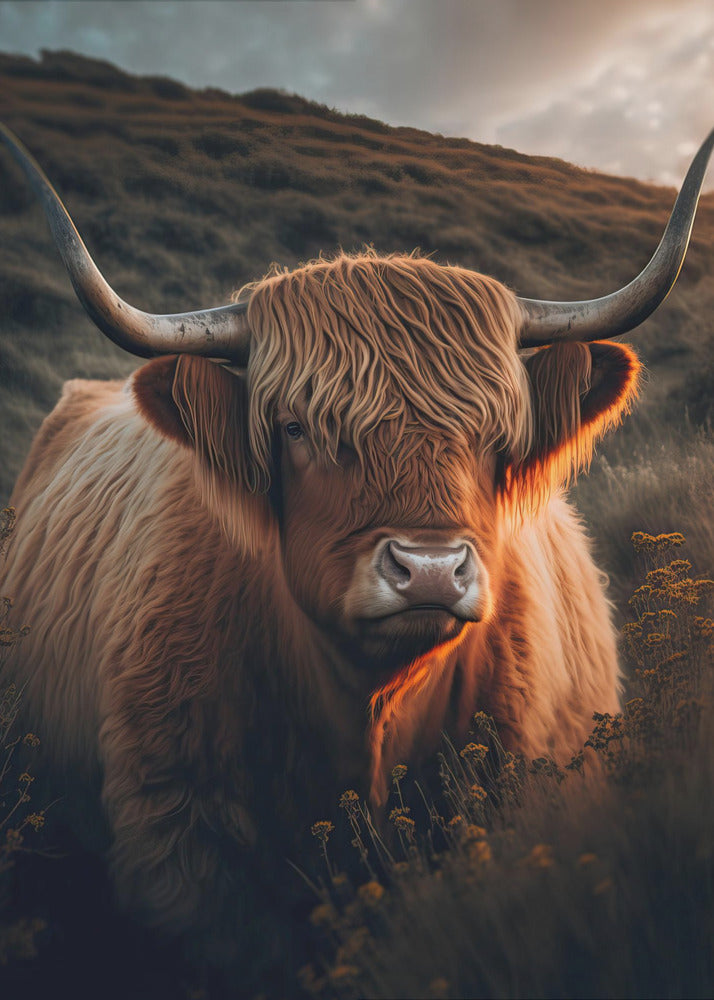 Golden Highlander | Canvas