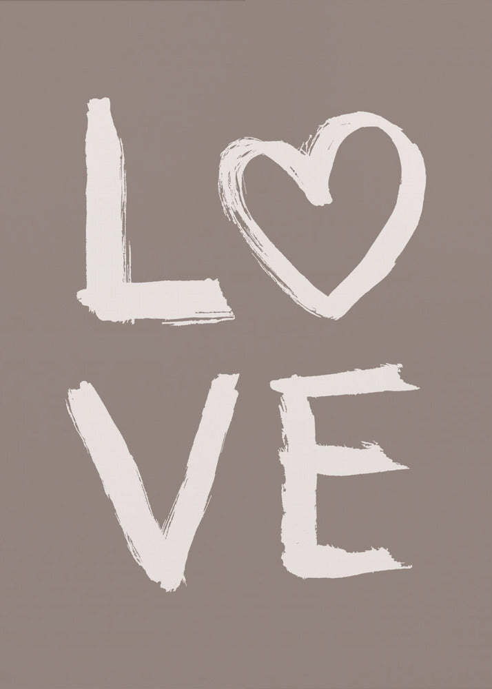 LIEBE Toothy Brown | Poster