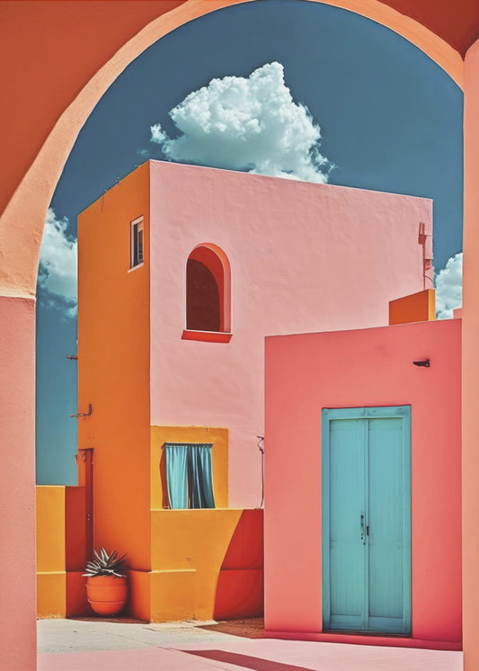 Lebendige Torbogenszene | Poster