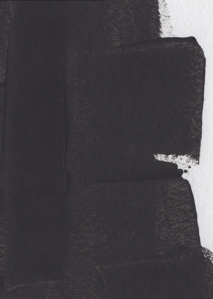 Textured Black Brushstrokes | Poster