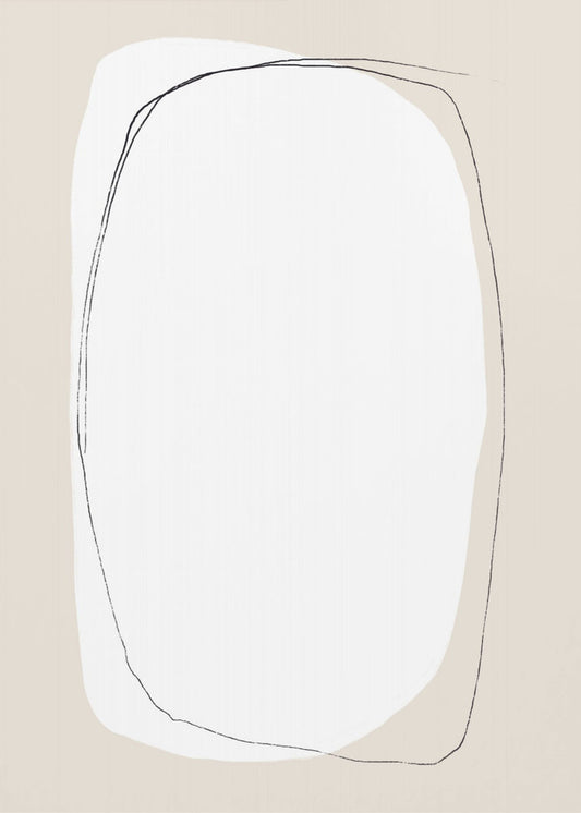 Geschichtete ovale Formen | Poster