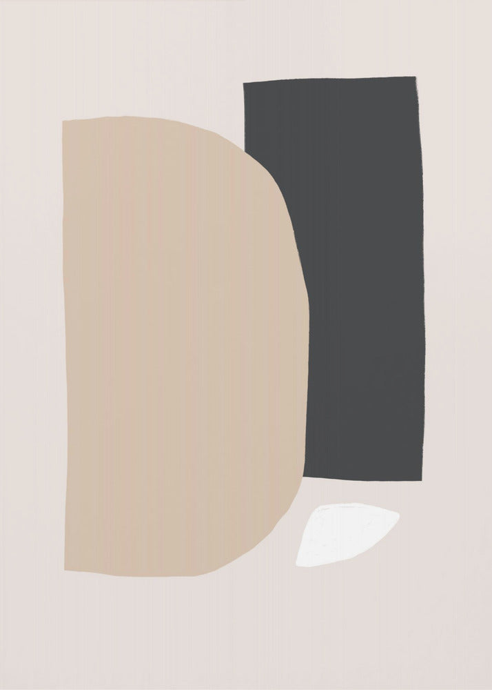 Geometrische Formen in neutralen Tönen | Poster