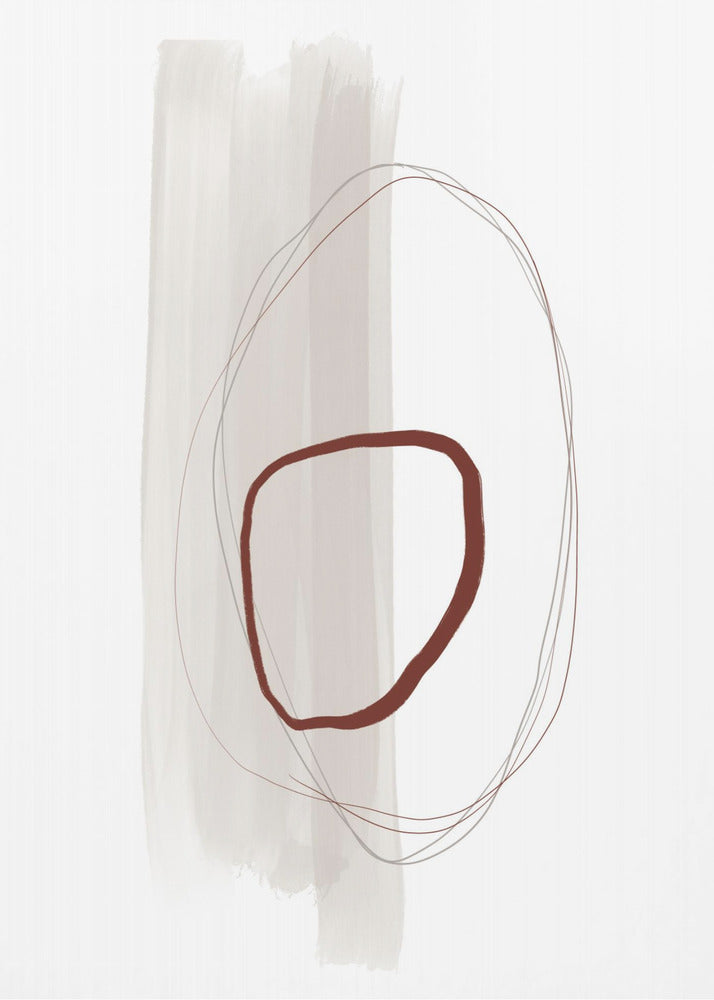 Overlapping Organic Shapes | Poster