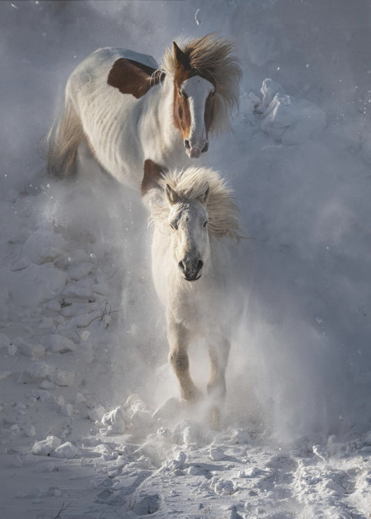 Zwei Pferde | Poster