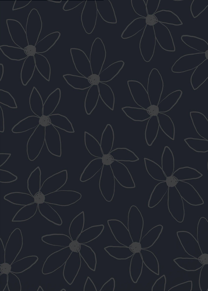 Black Airy Flowers | Canvas