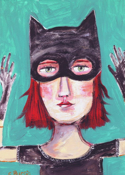 Katzendame | Leinwand