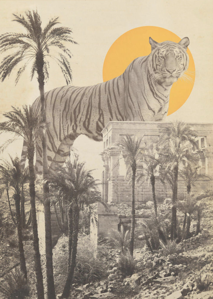 Giant Tiger In Ruins | Canvas