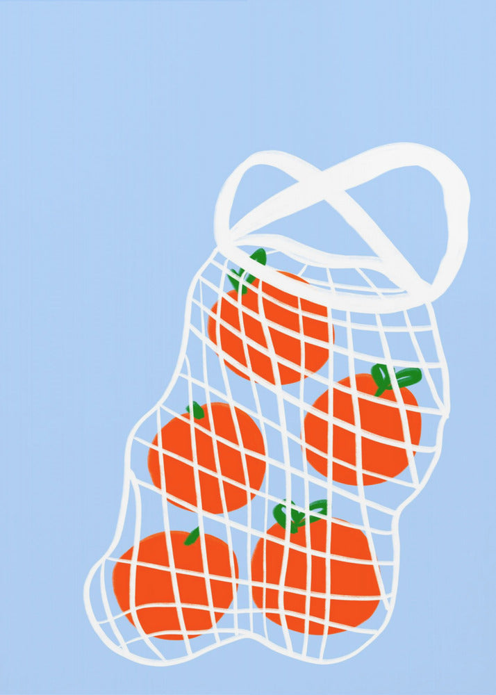 Tomaten im Netz | Leinwand