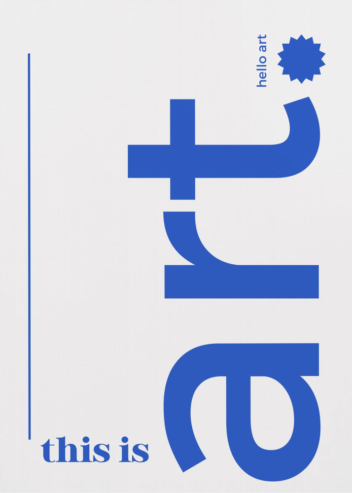 Hallo Fette Typografie | Leinwand