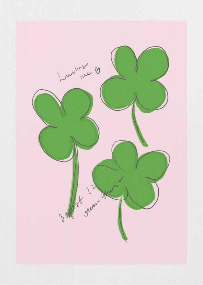 Three Lucky Clovers | Canvas