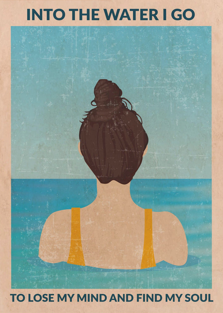 Ins Wasser (brünett) | Leinwand