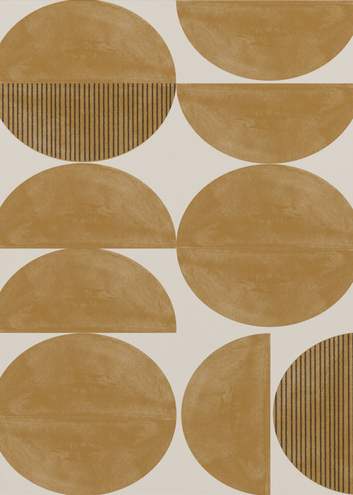 Goldener geometrischer Rhythmus | Poster