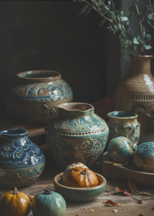 Keramik-Ernteszene | Poster