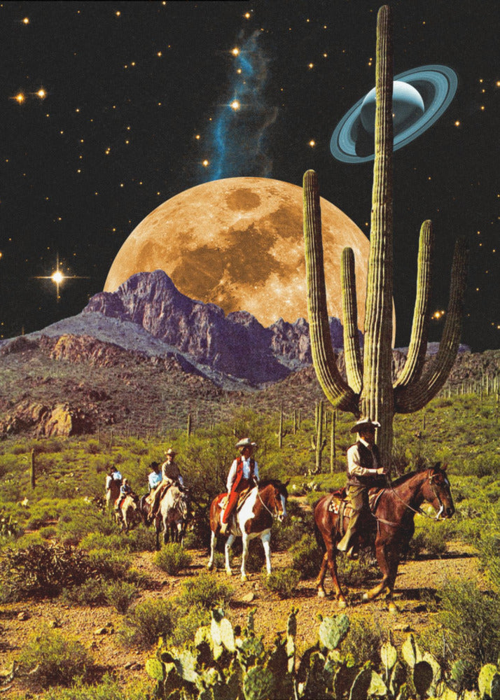 Weltraum-Cowboys | Leinwand