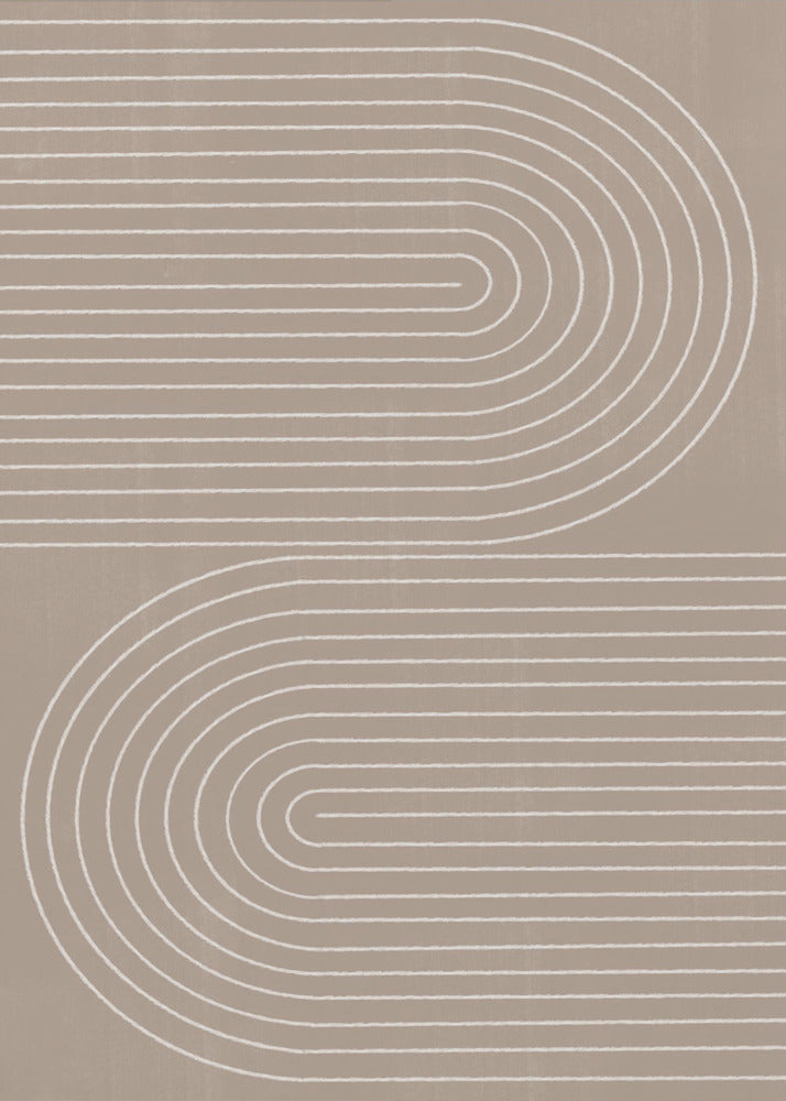 Geschwungene Linienharmonie | Poster
