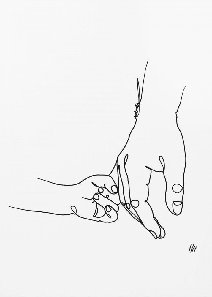 Vater und Tochter | Leinwand