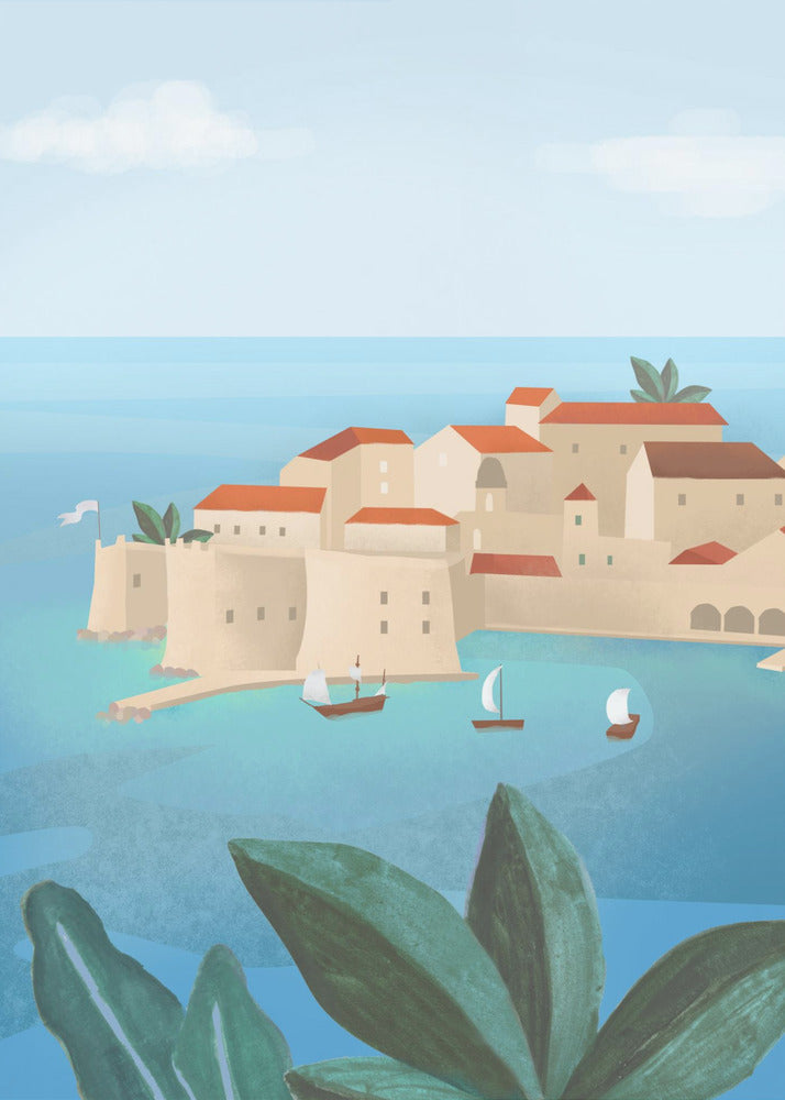 Dubrovnik Stadt | Leinwand