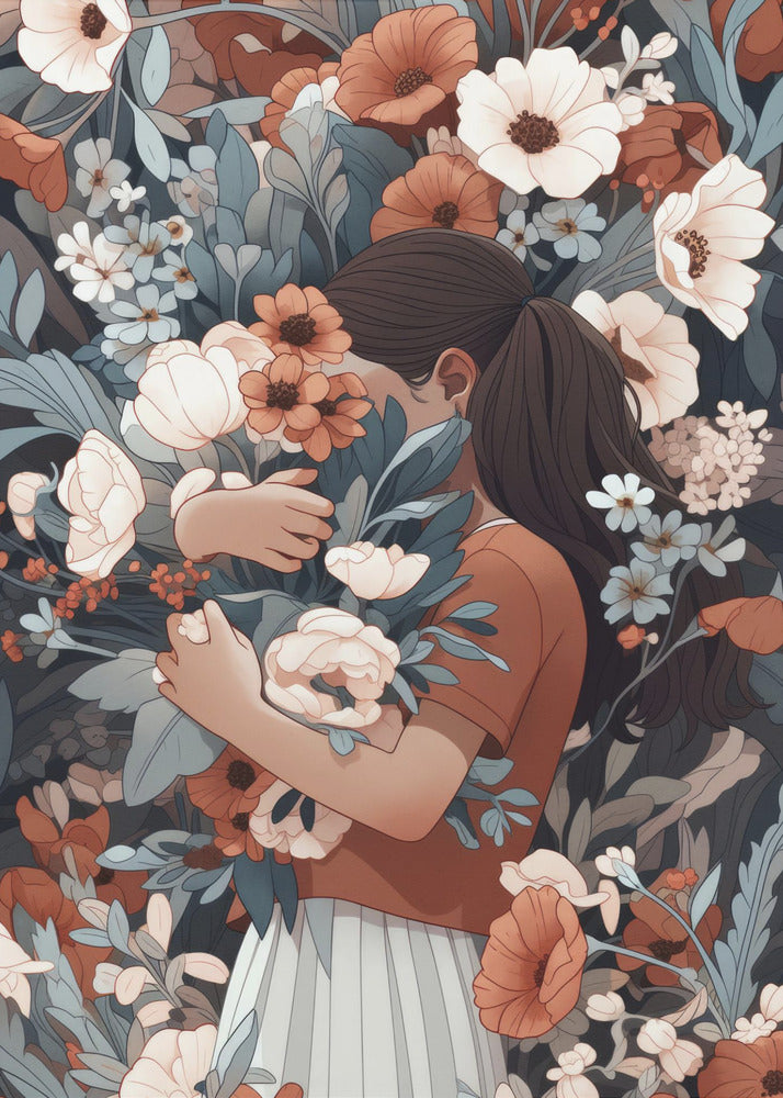 Florale Umarmung | Leinwand