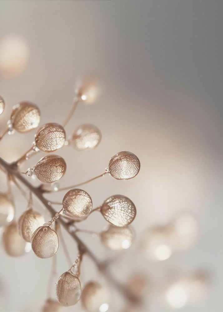 Goldene Tautropfen | Leinwand