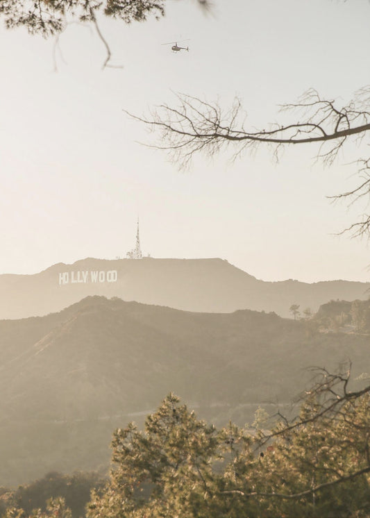 Sonnenuntergang über Hollywood | Leinwand