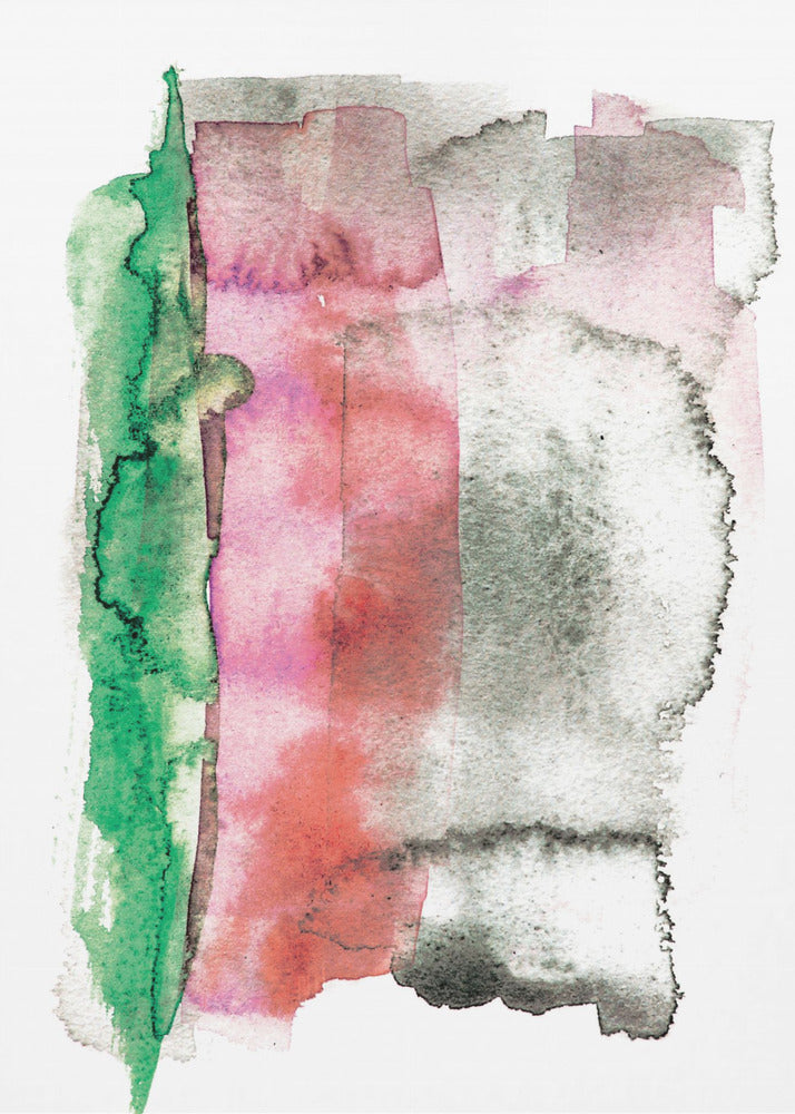 Abstraktes Aquarellbild | Leinwand