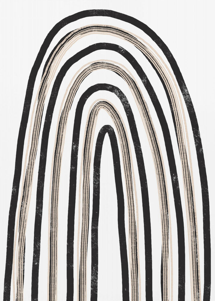 Monochrome Bögen | Poster