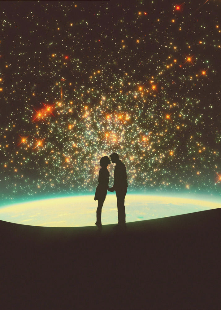 Ein kosmischer Kuss | Leinwand