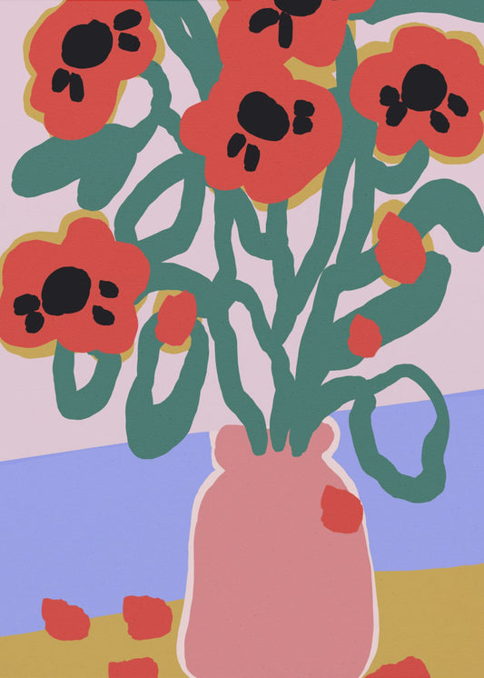 Bold Blooms Vase | Poster