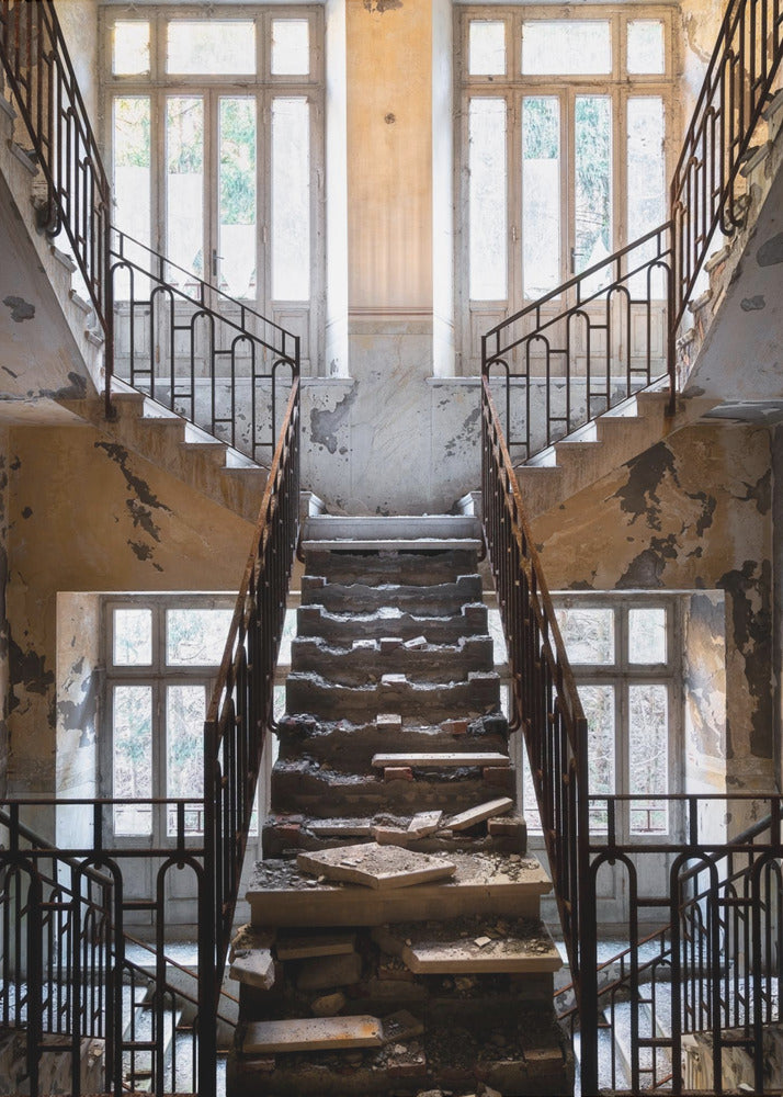 Kaputte Treppe | Leinwand