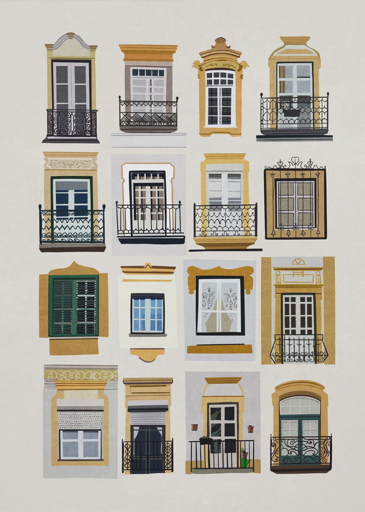 Windows of Lisbon | Canvas