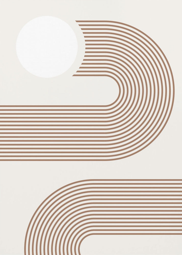 Beiges Arc Poster | Leinwand