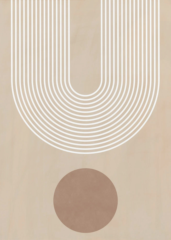 Beiges Arc Poster | Leinwand