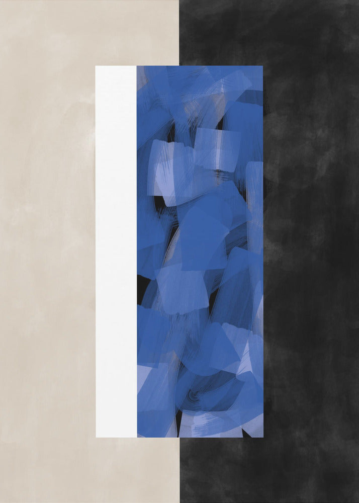Blaue Blockessenz | Leinwand