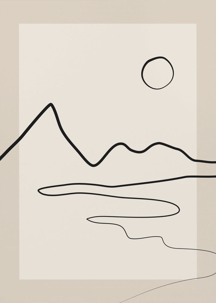 Minimalistischer Horizont | Leinwand