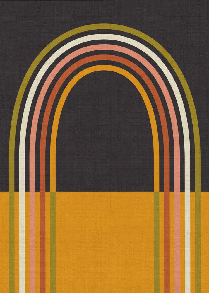 Geo Shapes Fall 21 Rainbow Arc | Canvas
