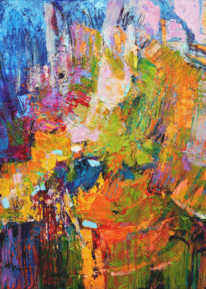 Lebendiges Blütenflüstern | Leinwand