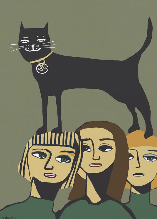 Schwarze Katzenregeln | Leinwand