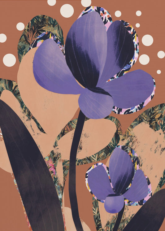 Violetter Blütentanz | Poster