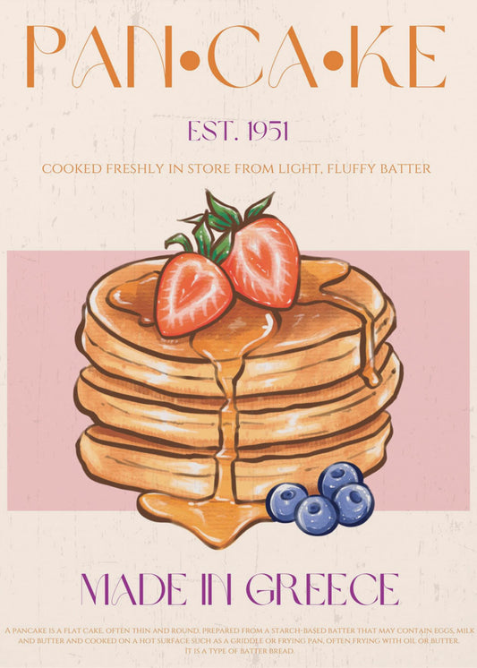 Flauschige griechische Pfannkuchen | Poster