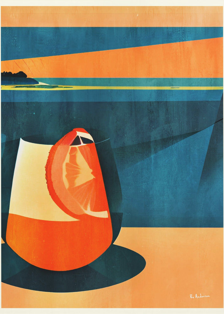 Negroni At Sunset | Canvas