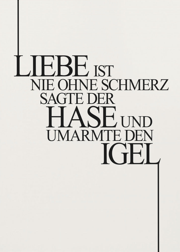 Hase Und Igel | Leinwand